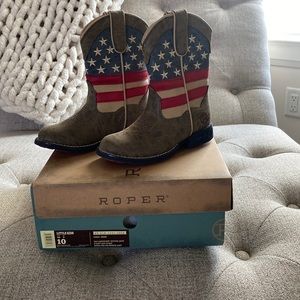 Children’s Roper light up cowboy boots size 10 little kids